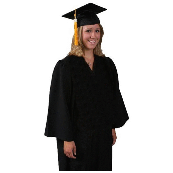 2024 Matte Royal Blue Cap and Gown W/ Matching Tassel Sizes 4'6 6